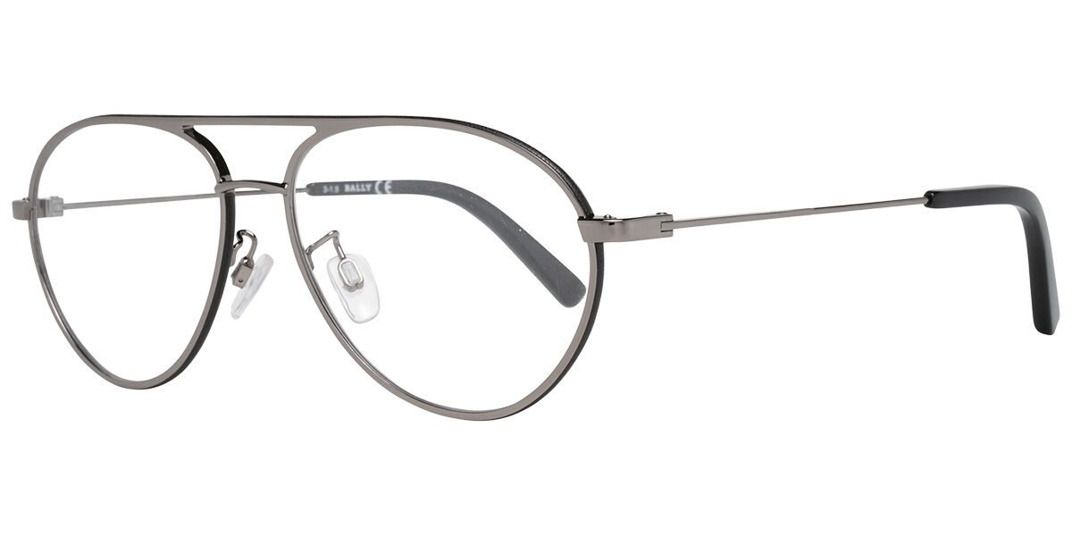 Photos - Glasses & Contact Lenses Bally BY5013H 008 Men's Eyeglasses Black Size 57  - Blue (Frame Only)