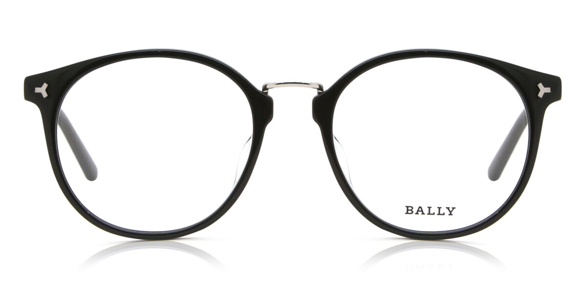 Photos - Glasses & Contact Lenses Bally BY5025D Asian Fit 001 Men's Eyeglasses Black Size 52 (Frame On 