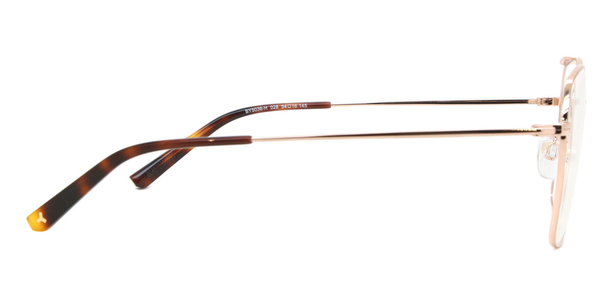 メガネ Bally BY5036H 028 Luxury Large Gold Frame Glasses Bally BY5036-H 028 glasses | Buy online now