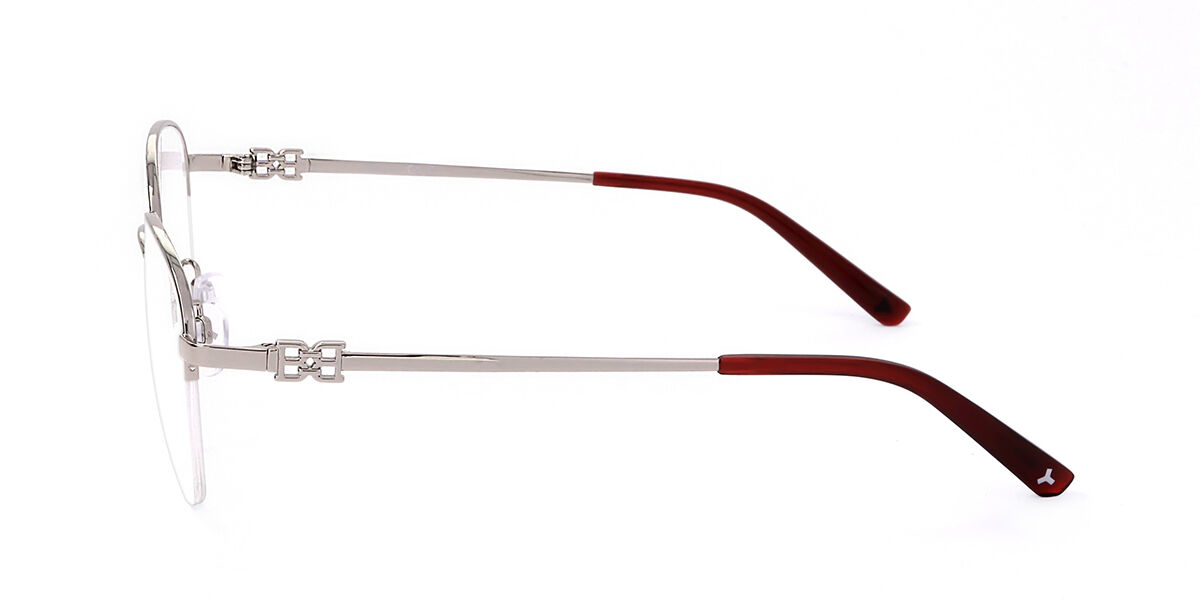 メガネ Bally Glasses Frame BY5072H 016 Square Silver l Bally BY5073-H 016 glasses | Buy online now | SmartBuyGlasses US