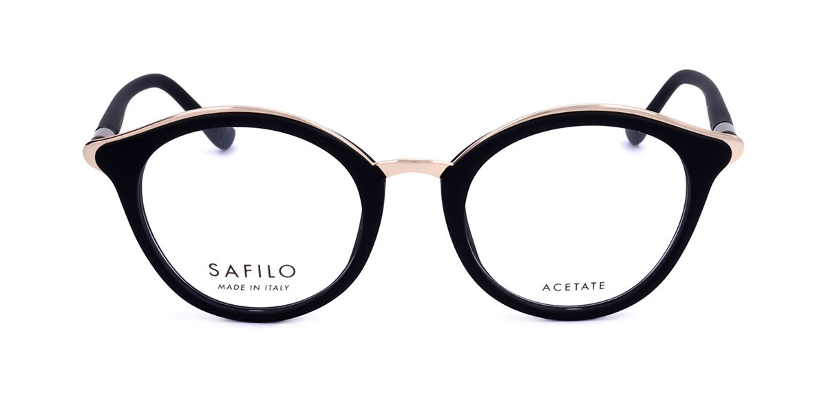 Safilo CIGLIA 02 I46 46 Svarta Glasögon (Endast Båge) Kvinna