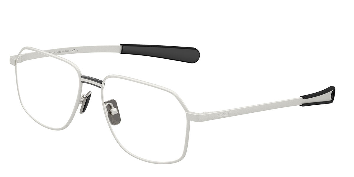 Moncler ME1010 1004 54 Silvriga Glasögon (Endast Båge) Män