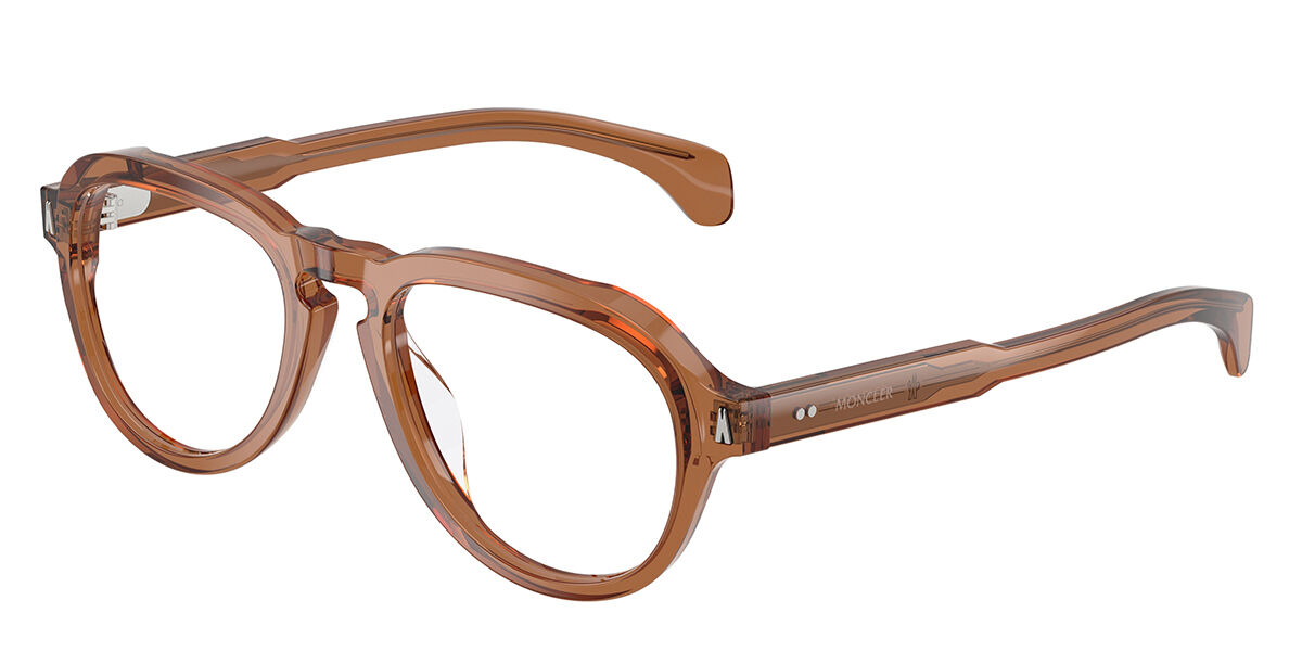 Moncler ME2009U 3017 50 Bruna Glasögon (Endast Båge) Män