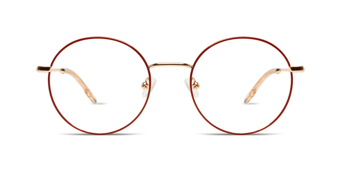 Komono Jude O2215 53 Röda Glasögon (Endast Båge) Kvinna