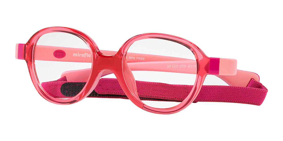 Miraflex MF4003 Kids L117 Glasses Transparent Blue SmartBuyGlasses UK