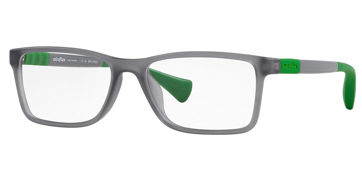 Miraflex MF4012 Kids L365 Kids' Glasses Grey Size - Free Lenses - HSA/FSA Insurance - Blue Light Block Available