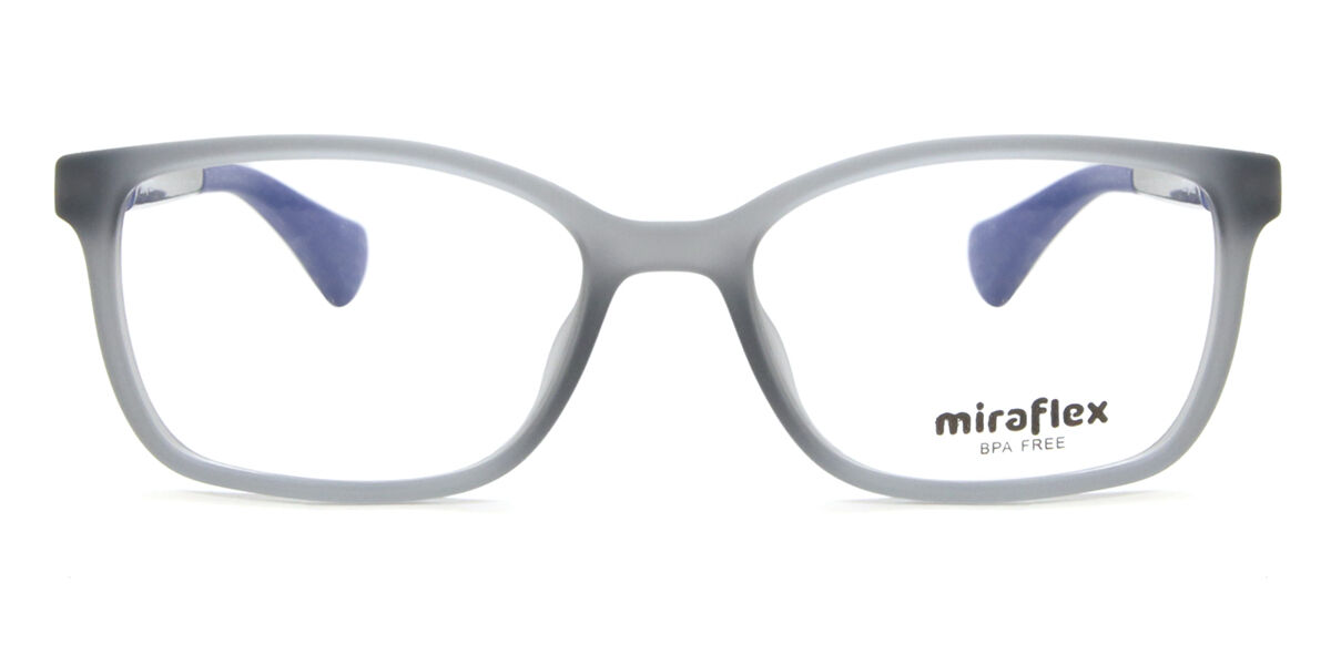Miraflex MF4013 Kids L371 Kids' Glasses Grey Size - Free Lenses - HSA/FSA Insurance - Blue Light Block Available
