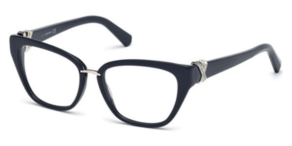 Photos - Glasses & Contact Lenses Swarovski SK5251 090 Women's Eyeglasses Blue Size 50 (Frame Only 