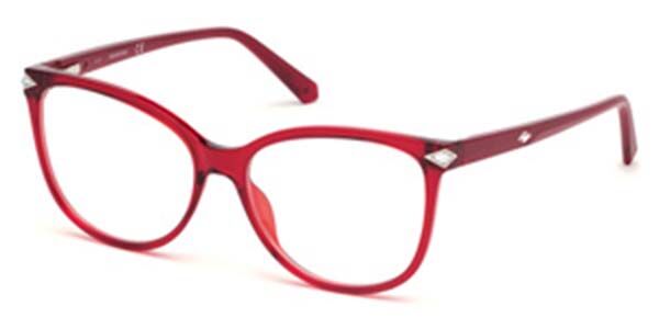 UPC 889214000026 product image for Swarovski SK5283 069 Women’s Glasses Burgundy Size 54 - Free Lenses - HSA/FSA In | upcitemdb.com