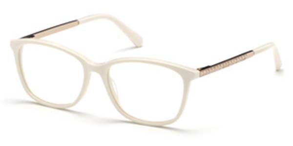 Photos - Glasses & Contact Lenses Swarovski SK5308 021 Women's Eyeglasses White Size 52 (Frame Onl 