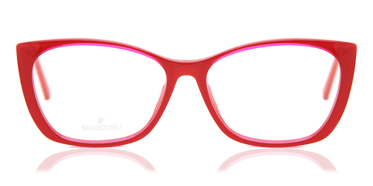 Photos - Glasses & Contact Lenses Swarovski SK5383 068 Women's Eyeglasses Red Size 54  (Frame Only)