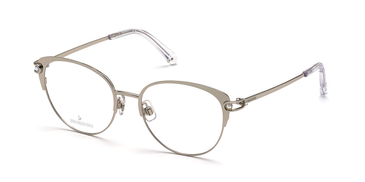 Swarovski SK5397 016 Glasses Shiny Palladium Silver | VisionDirect ...
