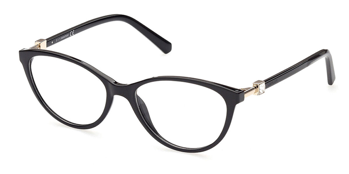 Swarovski SK5415 001 Glasses Shiny Black | VisionDirect Australia