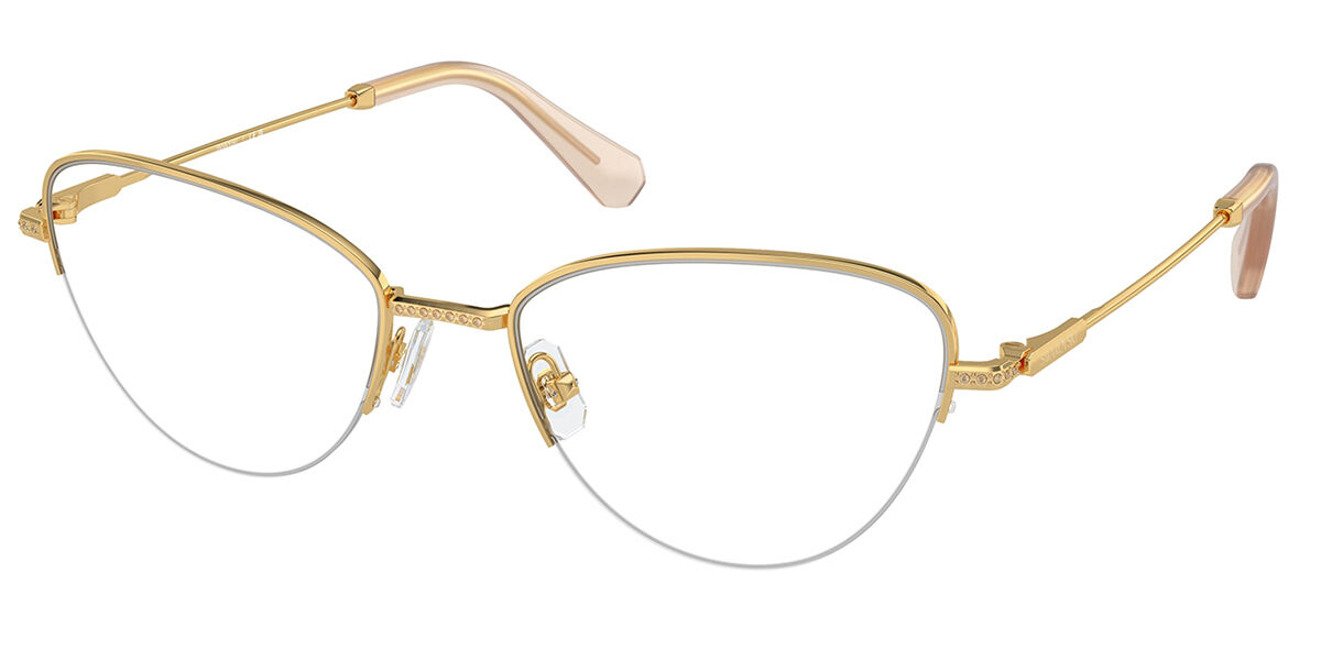 Swarovski SK1010 4004 Women's Eyeglasses Gold Size 55 - Blue Light Block Available