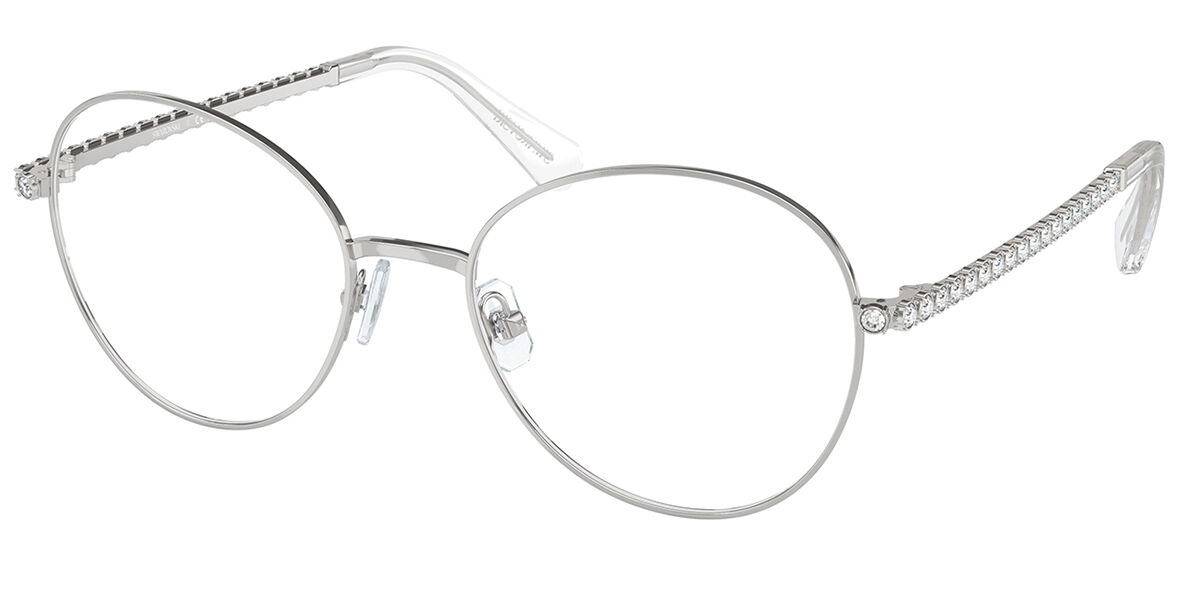 Swarovski SK1013 4001 Women's Eyeglasses Silver Size 54 (Frame Only) - Blue Light Block Available