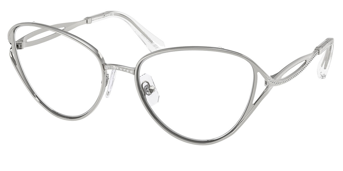 Swarovski SK1017 4001 Women's Eyeglasses Silver Size 57 (Frame Only) - Blue Light Block Available