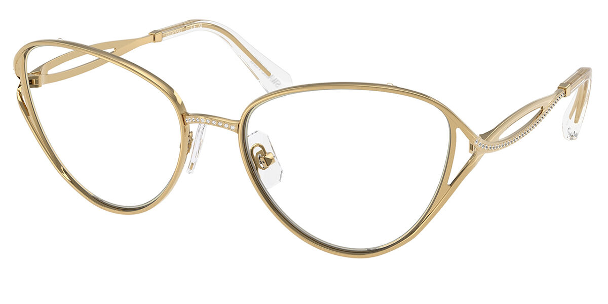 Swarovski SK1017 4004 Women's Eyeglasses Gold Size 57 (Frame Only) - Blue Light Block Available