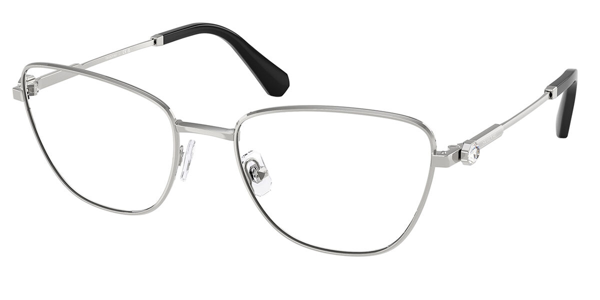 Swarovski SK1018 4001 Women's Eyeglasses Silver Size 53 (Frame Only) - Blue Light Block Available