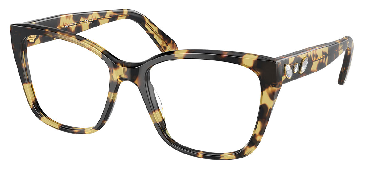 Swarovski SK2008 1009 Women's Eyeglasses Tortoiseshell Size 51 (Frame Only) - Blue Light Block Available