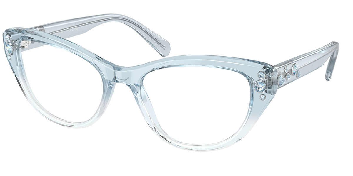 Swarovski SK2023 1047 Women's Eyeglasses Blue Size 52 (Frame Only) - Blue Light Block Available