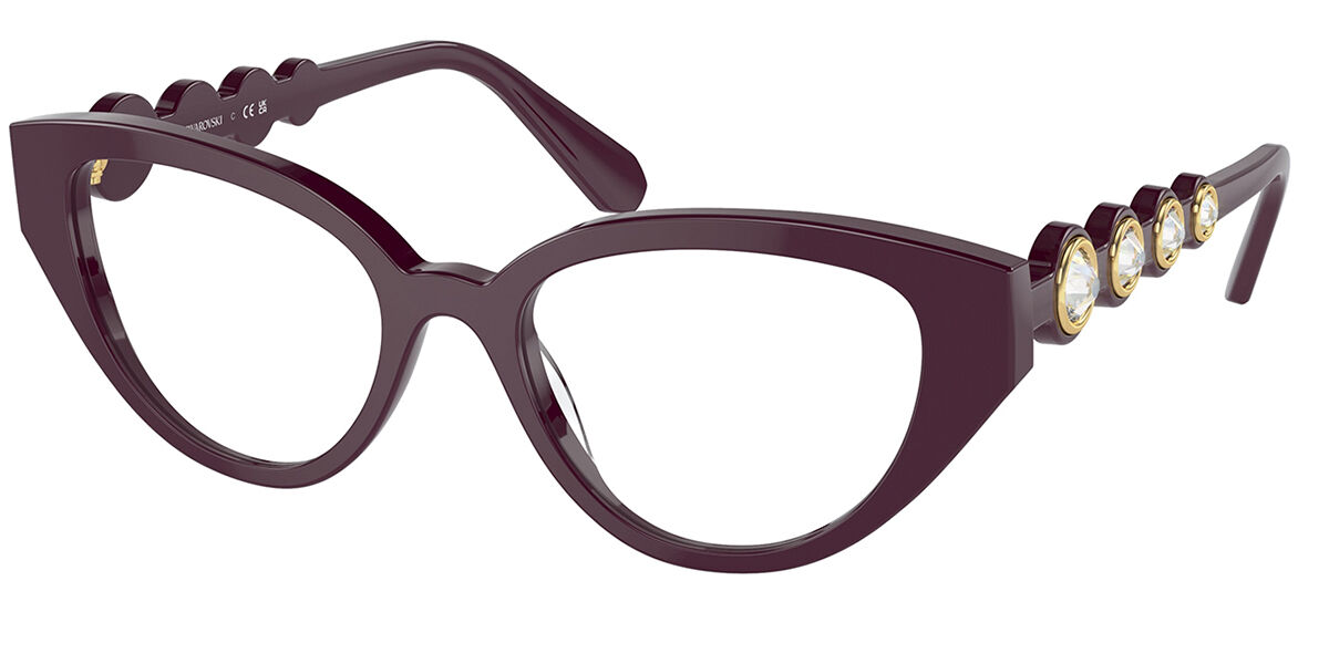 Swarovski SK2024 1044 Women's Eyeglasses Red Size 50 - Blue Light Block Available