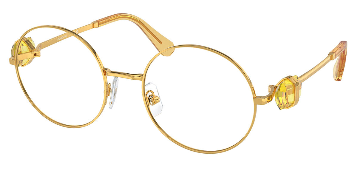 Swarovski SK1001 4007 Women's Eyeglasses Gold Size 53 (Frame Only) - Blue Light Block Available