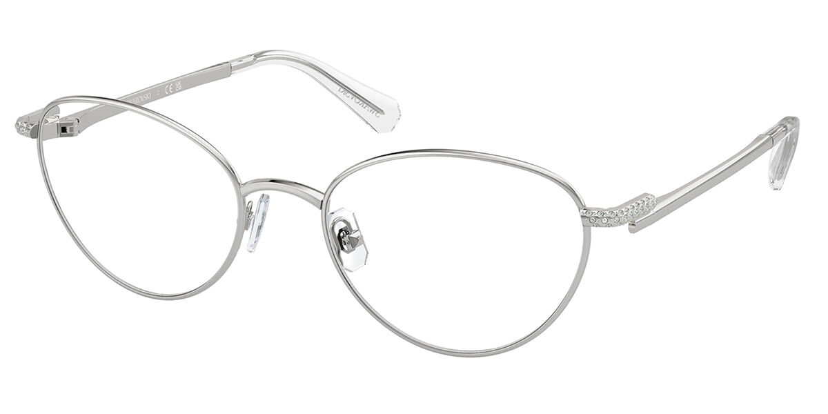 Swarovski SK1002 4001 Women's Eyeglasses Silver Size 53 (Frame Only) - Blue Light Block Available