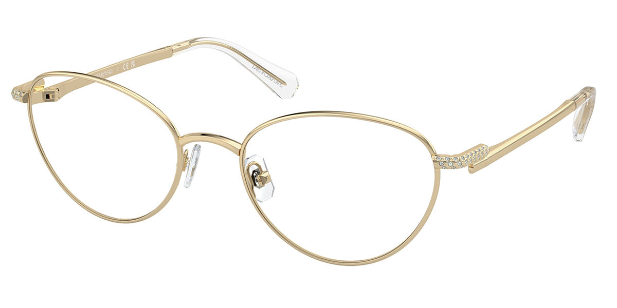 Swarovski SK1002 4004 Women's Eyeglasses Gold Size 51 - Blue Light Block Available