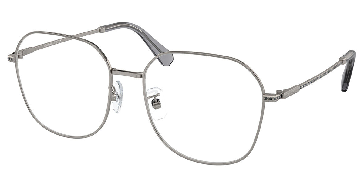 Swarovski SK1009D Asian Fit 4010 Women's Eyeglasses Gunmetal Size 58 (Frame Only) - Blue Light Block Available