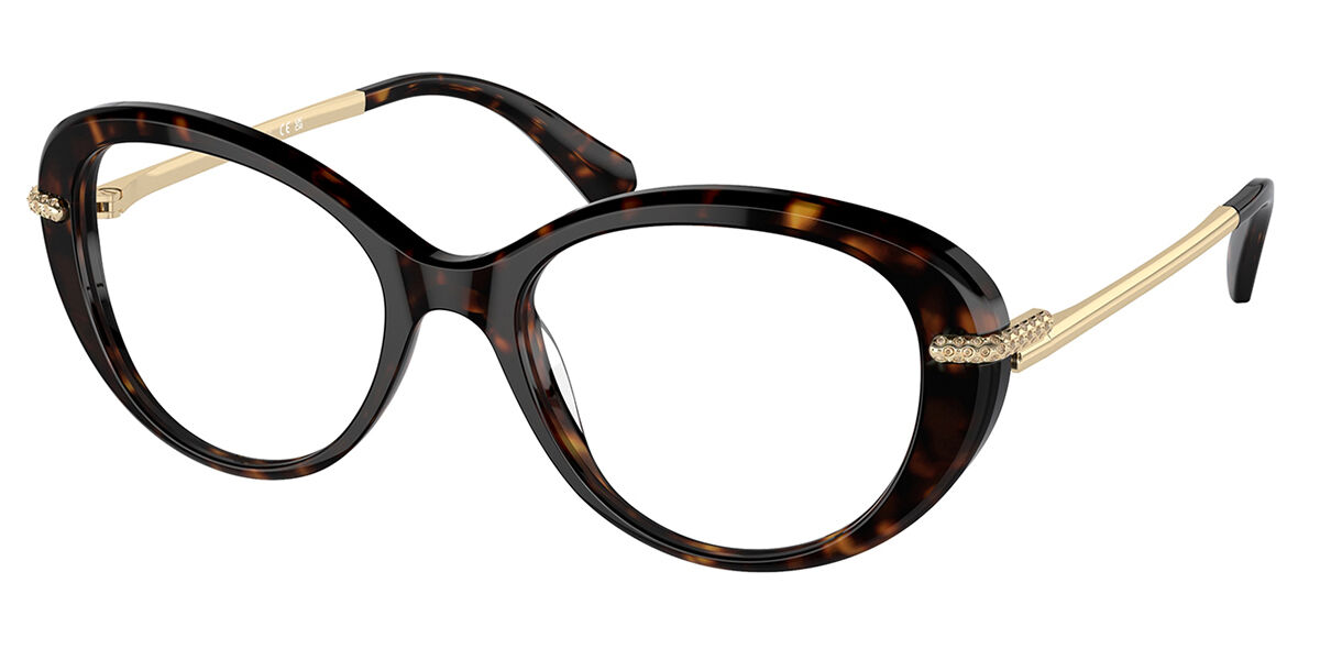 Swarovski SK2001 1002 Women's Eyeglasses Tortoiseshell Size 50 (Frame Only) - Blue Light Block Available