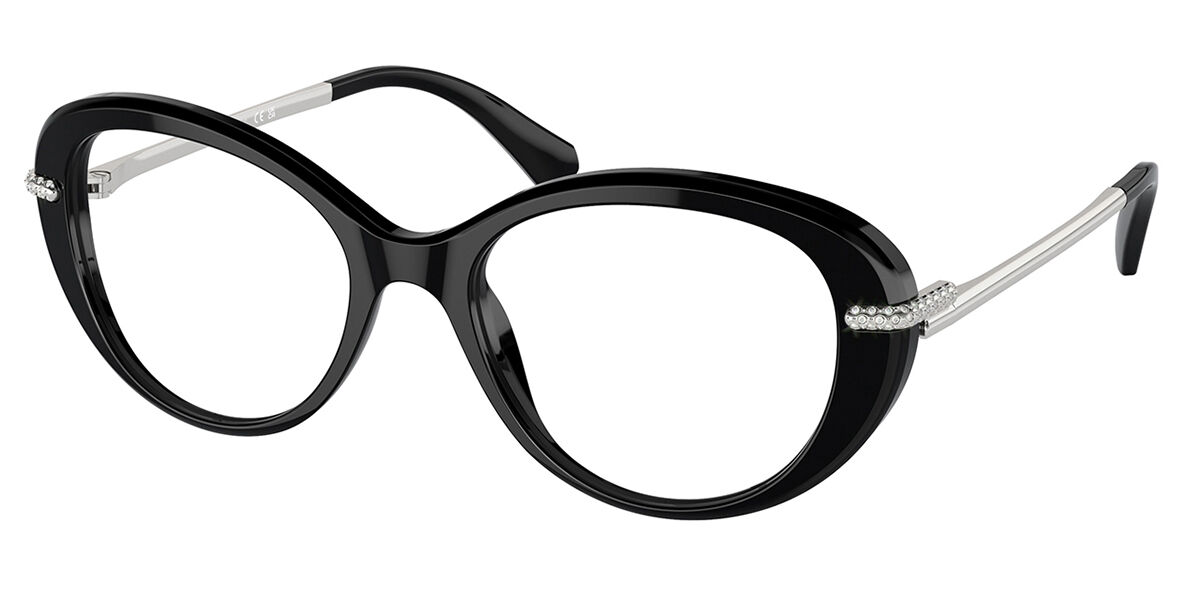 Swarovski SK2001 1038 Women's Eyeglasses Black Size 50 (Frame Only) - Blue Light Block Available