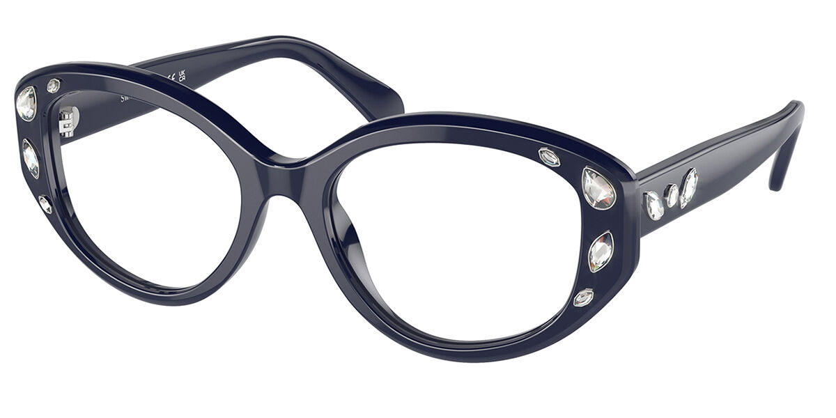 Swarovski SK2006 1004 Women's Eyeglasses Blue Size 52 (Frame Only) - Blue Light Block Available