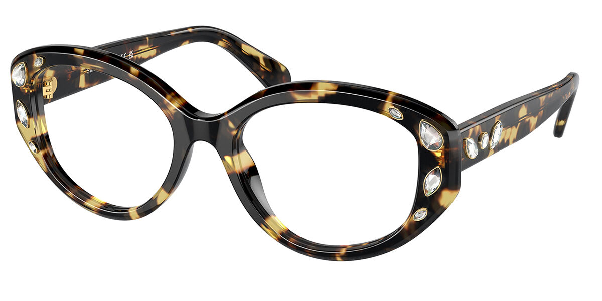 Swarovski SK2006 1009 Women's Eyeglasses Tortoiseshell Size 52 (Frame Only) - Blue Light Block Available