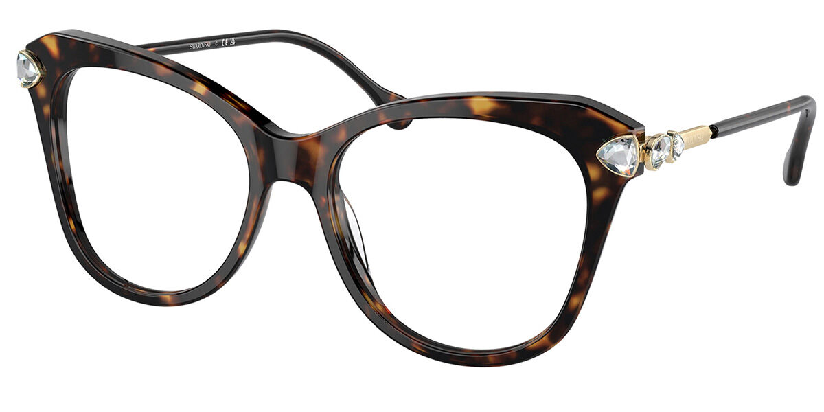 Swarovski SK2012 1002 Women's Eyeglasses Tortoiseshell Size 51 (Frame Only) - Blue Light Block Available