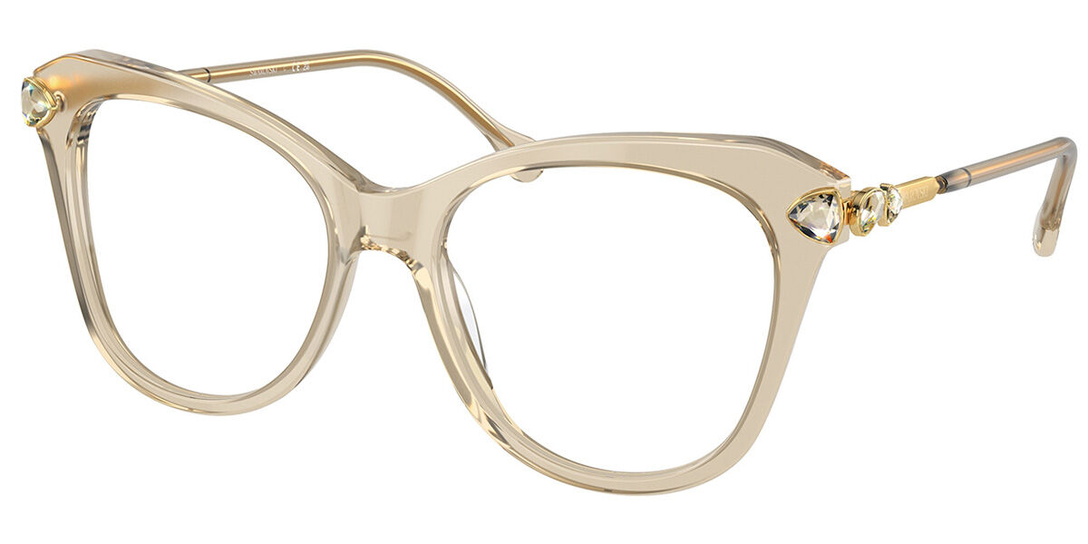 Swarovski SK2012 3003 Women's Eyeglasses Brown Size 53 (Frame Only) - Blue Light Block Available