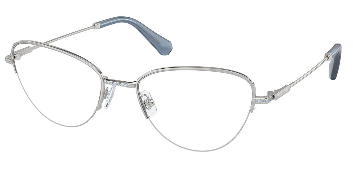 Swarovski SK1010 4001 Women's Eyeglasses Silver Size 53 - Blue Light Block Available