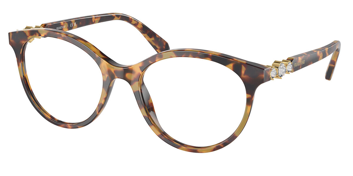 Swarovski SK2019 1040 Women's Eyeglasses Tortoiseshell Size 50 - Blue Light Block Available