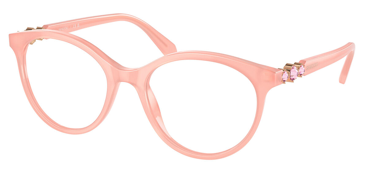 Swarovski SK2019 1041 Women's Eyeglasses Pink Size 50 - Blue Light Block Available