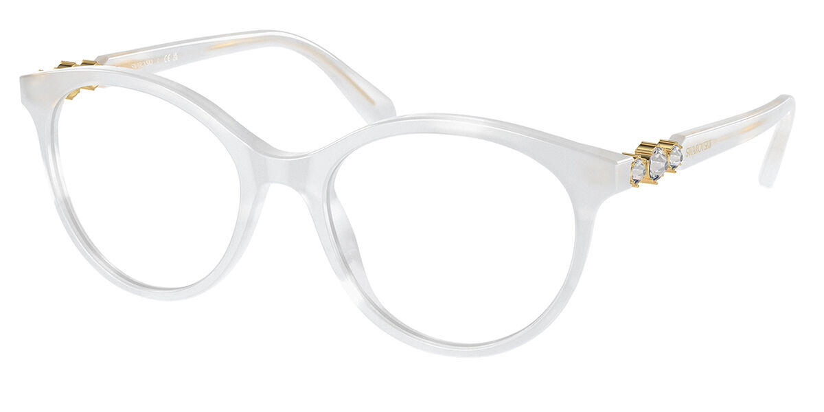 Swarovski SK2019 1042 Women's Eyeglasses White Size 50 - Blue Light Block Available