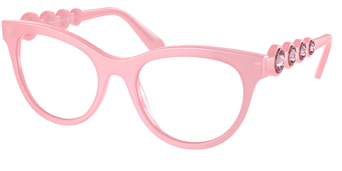 Swarovski SK2025 2001 Women's Eyeglasses Pink Size 52 - Blue Light Block Available