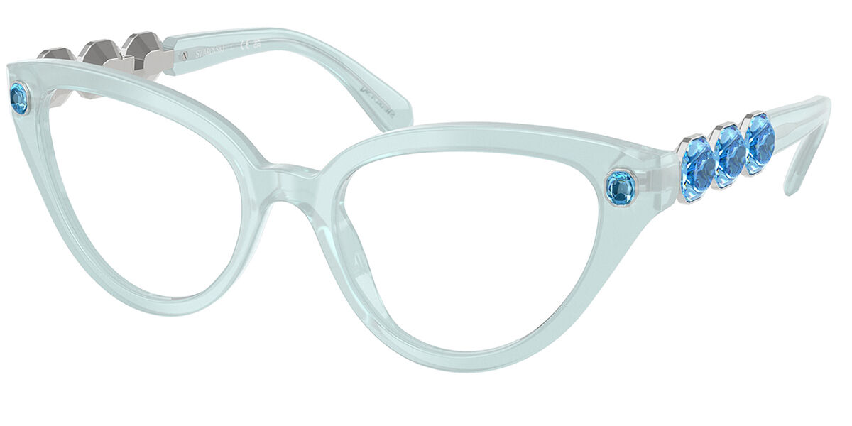 Swarovski SK2028 1024 Women's Eyeglasses Blue Size 51 (Frame Only) - Blue Light Block Available