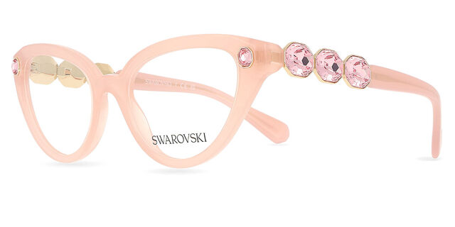 Swarovski SK2028 1031 Pearl Pink With Gems Eyeglasses  display picture 2