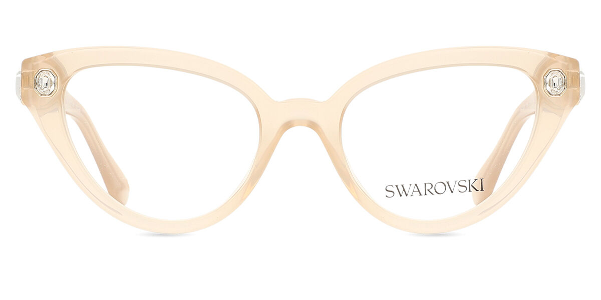 Photos - Glasses & Contact Lenses Swarovski SK2028 1066 Women's Eyeglasses Brown Size 51  - Blue Light Block Available (Frame Only)