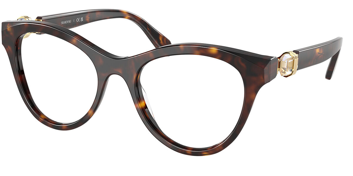 Swarovski SK2036 1002 Women's Eyeglasses Tortoiseshell Size 50 - Blue Light Block Available