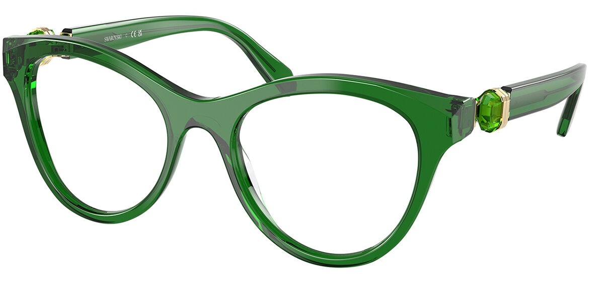 Swarovski SK2036 1064 Women's Eyeglasses Green Size 50 - Blue Light Block Available