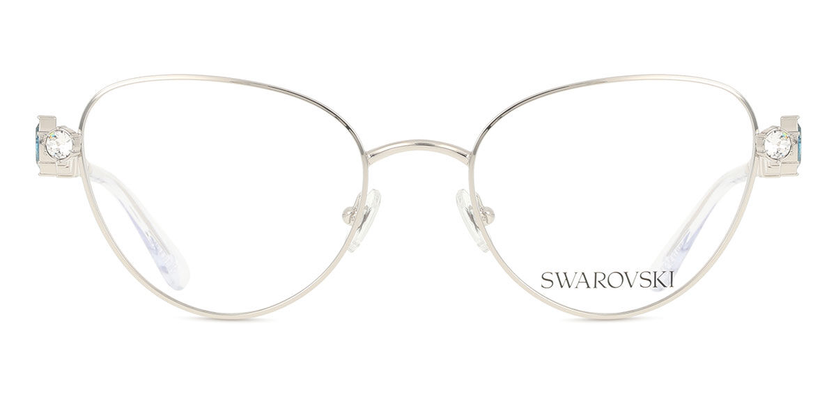 Swarovski SK1024 401A 53 Silvriga Glas&ouml;gon (Endast B&aring;ge) Kvinna