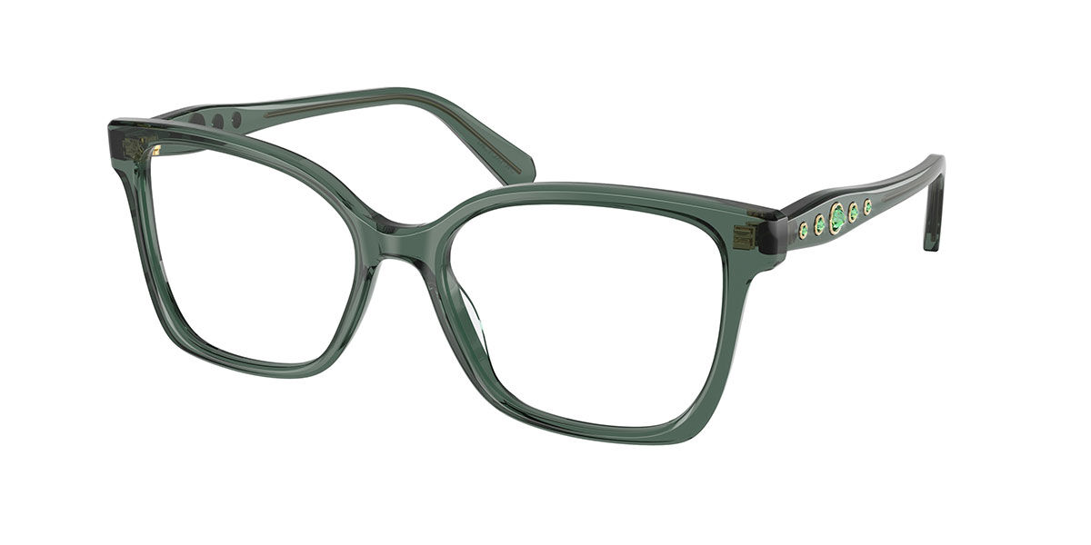 Swarovski SK2061 1043 55 Gr&ouml;na Glas&ouml;gon (Endast B&aring;ge) Kvinna