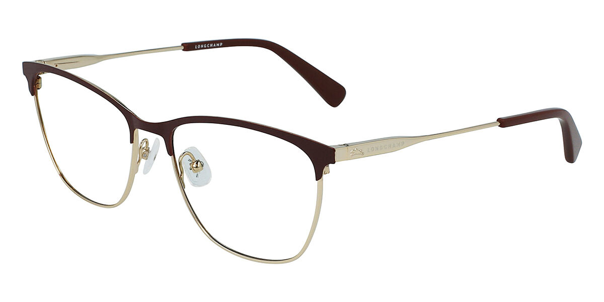 Photos - Glasses & Contact Lenses Longchamp LO2146 200 Men's Eyeglasses Brown Size 53  (Frame Only)