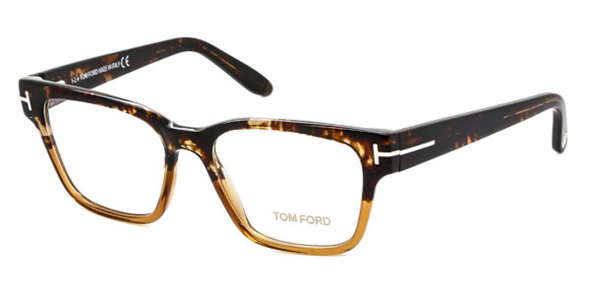 Tom Ford FT5288 050 Glasses Dark Brown Havana Beige | SmartBuyGlasses UK