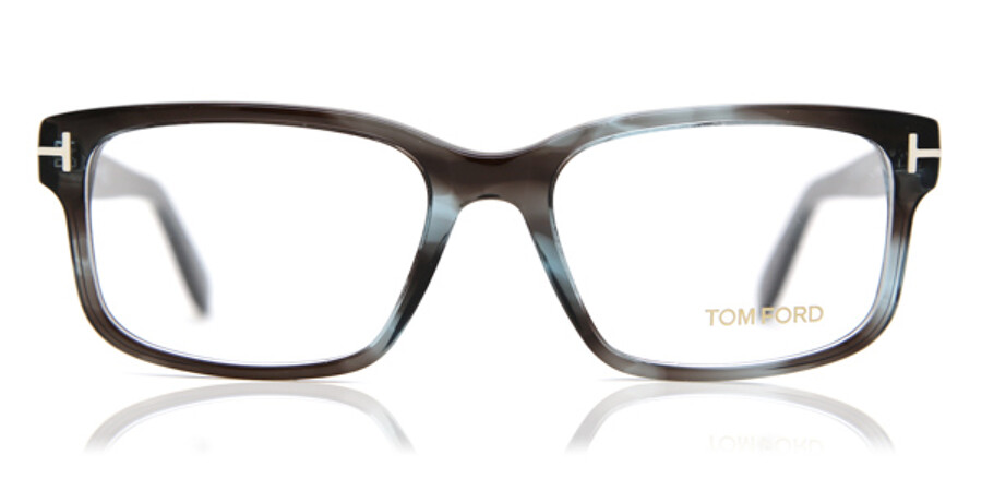 Tom Ford FT5313 086 Glasses Melange Grey/Light Blue | VisionDirect Australia